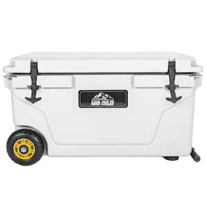52 qt. Insulated Portable Chest Cooler in White, Food Beverage