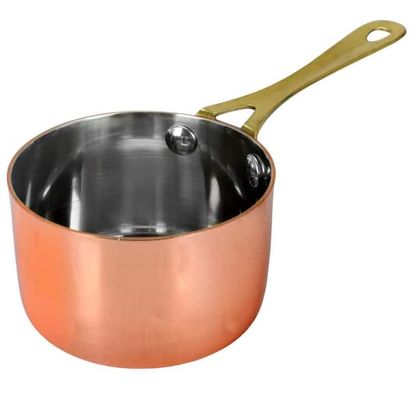 Copper Induction Saucier Pan, 2-Quart