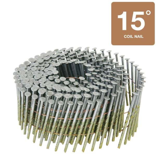 Hitachi 2 in. x 0.099 in. Full Round-Head Screw Shank Brite Basic Blunt Chisel Coil Framing Nails (9,000-Pack)
