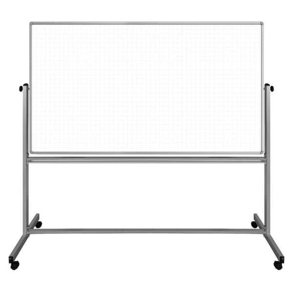 Lean Board 72 in. x 40 in. Mobile Whiteboard Magnetic White (1-Pack)