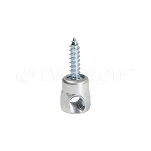 1/4 in. x 2 in. Horizontal Rod Anchor Super Screw 3/8 in. Threaded Rod Fitting for Wood (25-Pack)