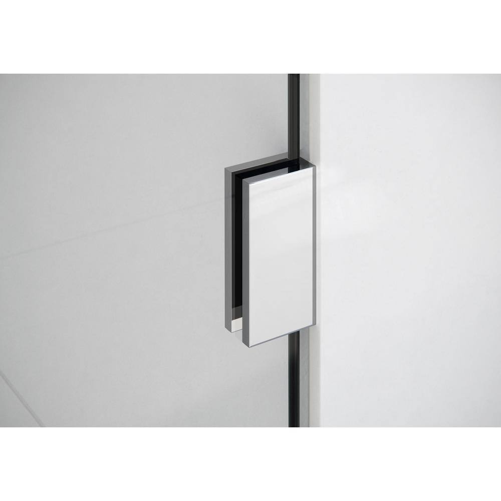 Vela 78" Frameless Glass Shower Panel with Polished Chrome Hardware