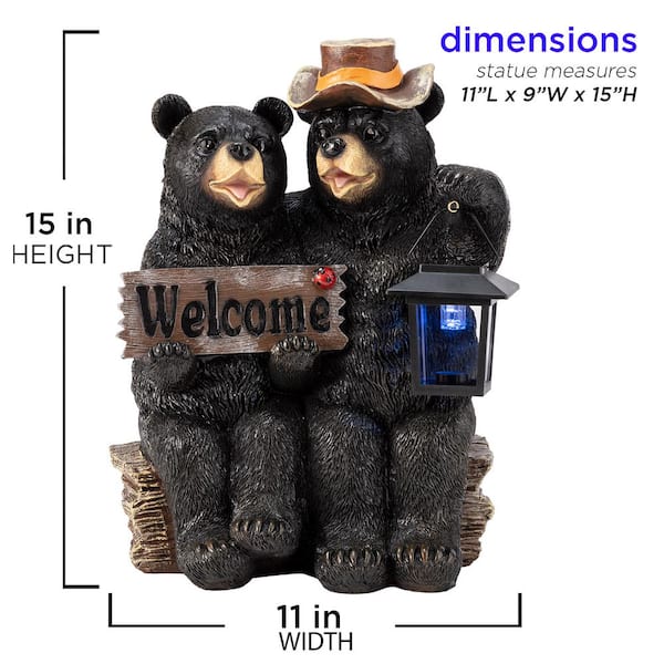 ♡ BLACK BEAR ♡ Amazon.com : Naughty Bear Solar Eyes LED Light Statue