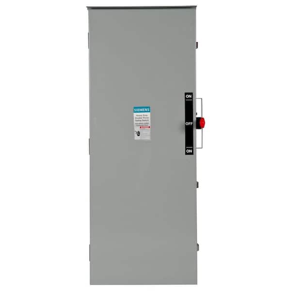 Siemens Double Throw 200 Amp 600-Volt 3-Pole Outdoor Fusible Safety Switch