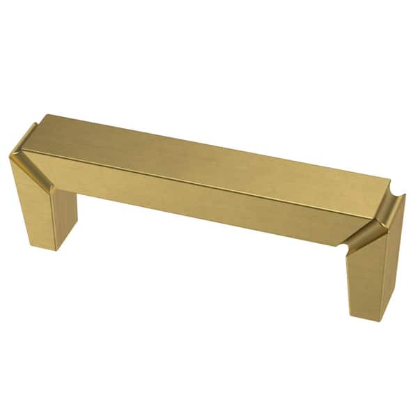 Liberty Liberty Modern Notched 3 in. (76 mm) Brushed Brass Cabinet Drawer Pull
