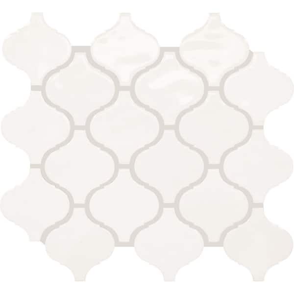 Daltile LuxeCraft Spirit Gloss 11 in. x 12 in. Glazed Ceramic Arabesque Mosaic Tile (7.4 sq. ft./Case)
