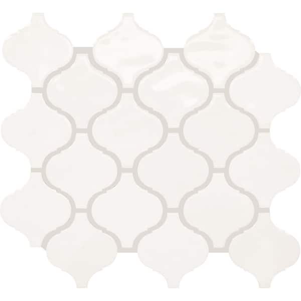 Daltile LuxeCraft Spirit Gloss 11 in. x 12 in. Glazed Ceramic Arabesque Mosaic Tile (473.6 sq. ft./Pallet)
