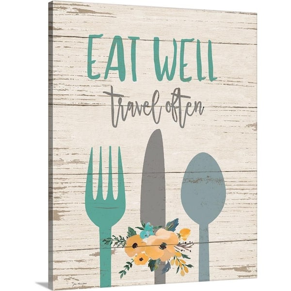 GreatBigCanvas 16 in. x 20 in. "Eat Well" by Jo Moulton Canvas Wall Art