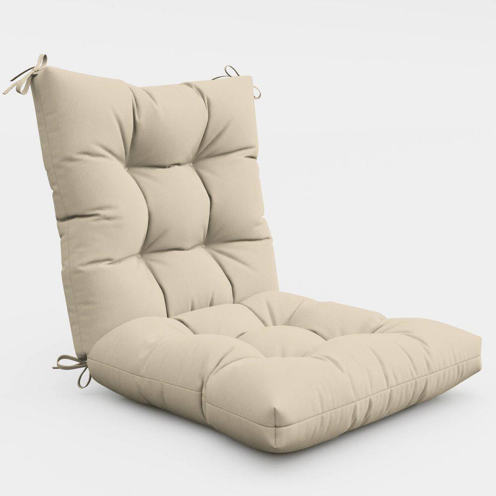 42 x 21 x 5 in. Outdoor Tufted Dining and Rocking Chair Cushion, Waterproof Replacement Seat with Backrest, Cream price history on PriceWatchPro
