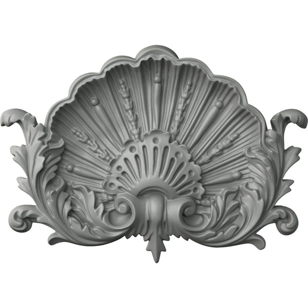 Primed White Polyurethane Shell Onlay Scroll