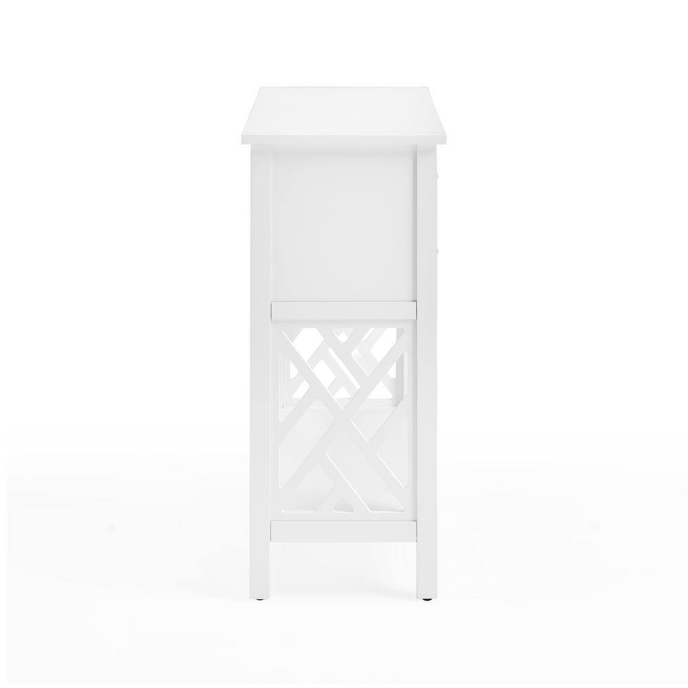 Coventry 32" White Pine Console Table with Open-Side Storage