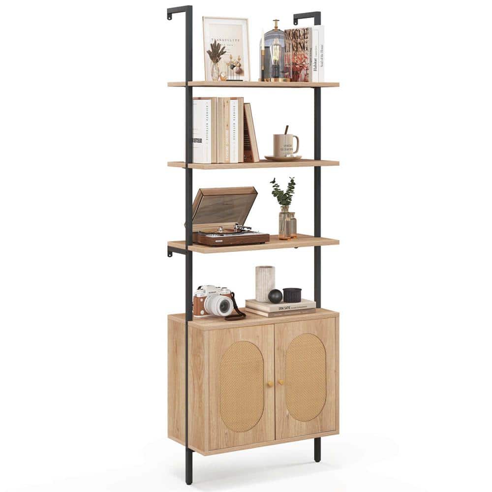 Afted rack 本棚 900x350x900mm Furinno JAYA Americano 9-Shelf Multimedia Media Storage Tower Rack