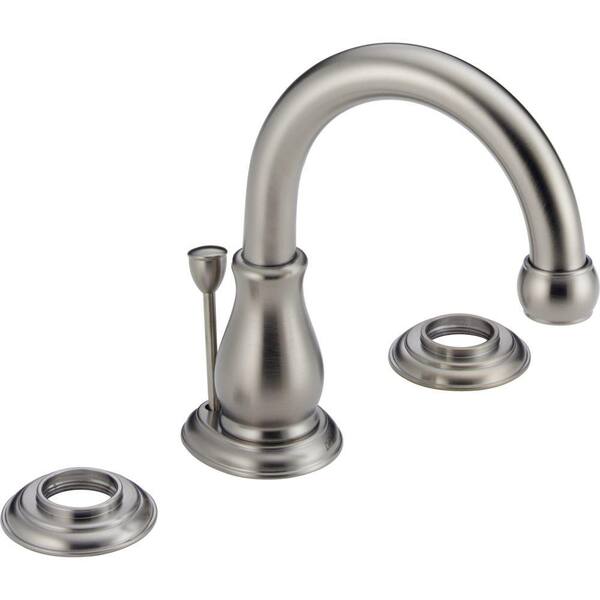 Delta Orleans 8 in. Widespread 2-Handle High-Arc Bathroom Faucet in Stainless-DISCONTINUED