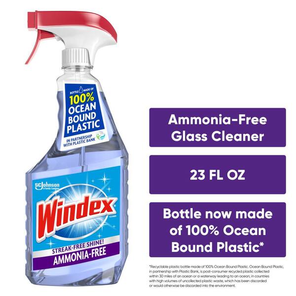 Windex 23 oz. Crystal Rain Trigger Glass Cleaner Combo (4-Pack