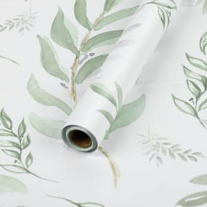 Green Willow Vinyl Peel and Stick Wallpaper Roll, Adhesive Removable Paper for Wall, 2-Rolls (Covers 28.74 sq. ft.)