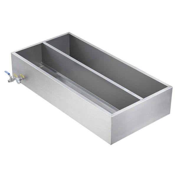 Maple Syrup Evaporator Pan 47 Gal. 1 Valve 683 Cups of 8.8 oz. Maple Syrup Flat Evaporator Pan Thermometer Cookware Set