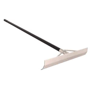 19 in. x 4 in. Aluminum Concrete Placer without Hook and 60 in. Aluminum Handle