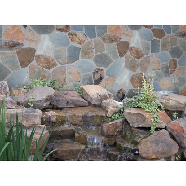 Santa Barbara 18 in. x 24 in. Slate Mesh-Mounted Flagstone Paver Tile (48 Pieces/132 sq. ft./Pallet)