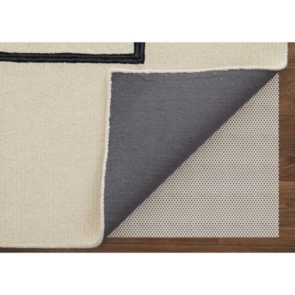 Hand-Tufted Black and Gray Wool Rectangular Area Rug