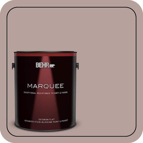 BEHR MARQUEE 1 gal. #N130-4 Plum Taupe Flat Exterior Paint & Primer
