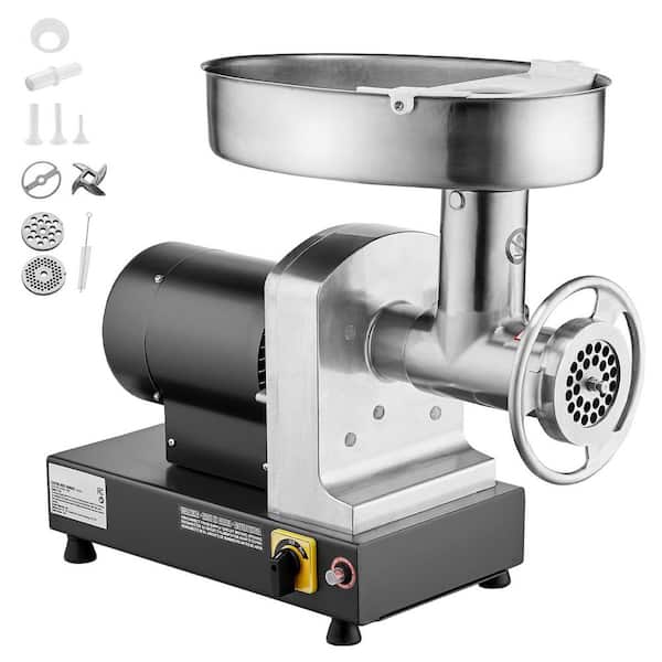 SVOPES 0.47 HP Electric Meat Grinder, 350W, 6 lbs/min Capacity, Stainless Steel, Includes Blade & Sausage Maker in Black