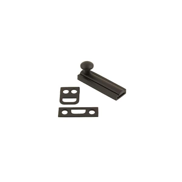 idh by St. Simons 2 in. Solid Brass Surface Bolt in Oil-Rubbed Bronze