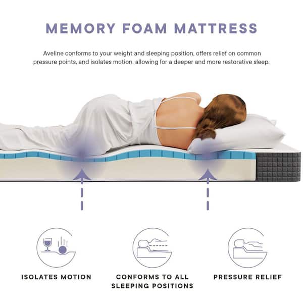Aveline 6in. Medium Memory Foam Tight Top Queen Mattress