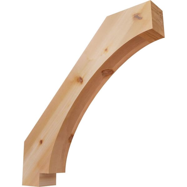 Ekena Millwork 5 1/2"W x 36"D x 36"H Imperial Smooth Knee Brace, Western Red Cedar
