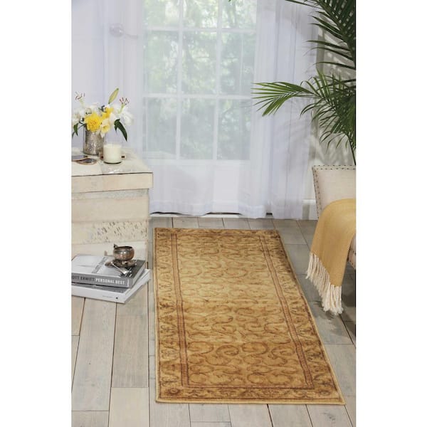 Somerset Ivory 2 ft. x 6 ft. Persian Vintage Kitchen Runner Area Rug
