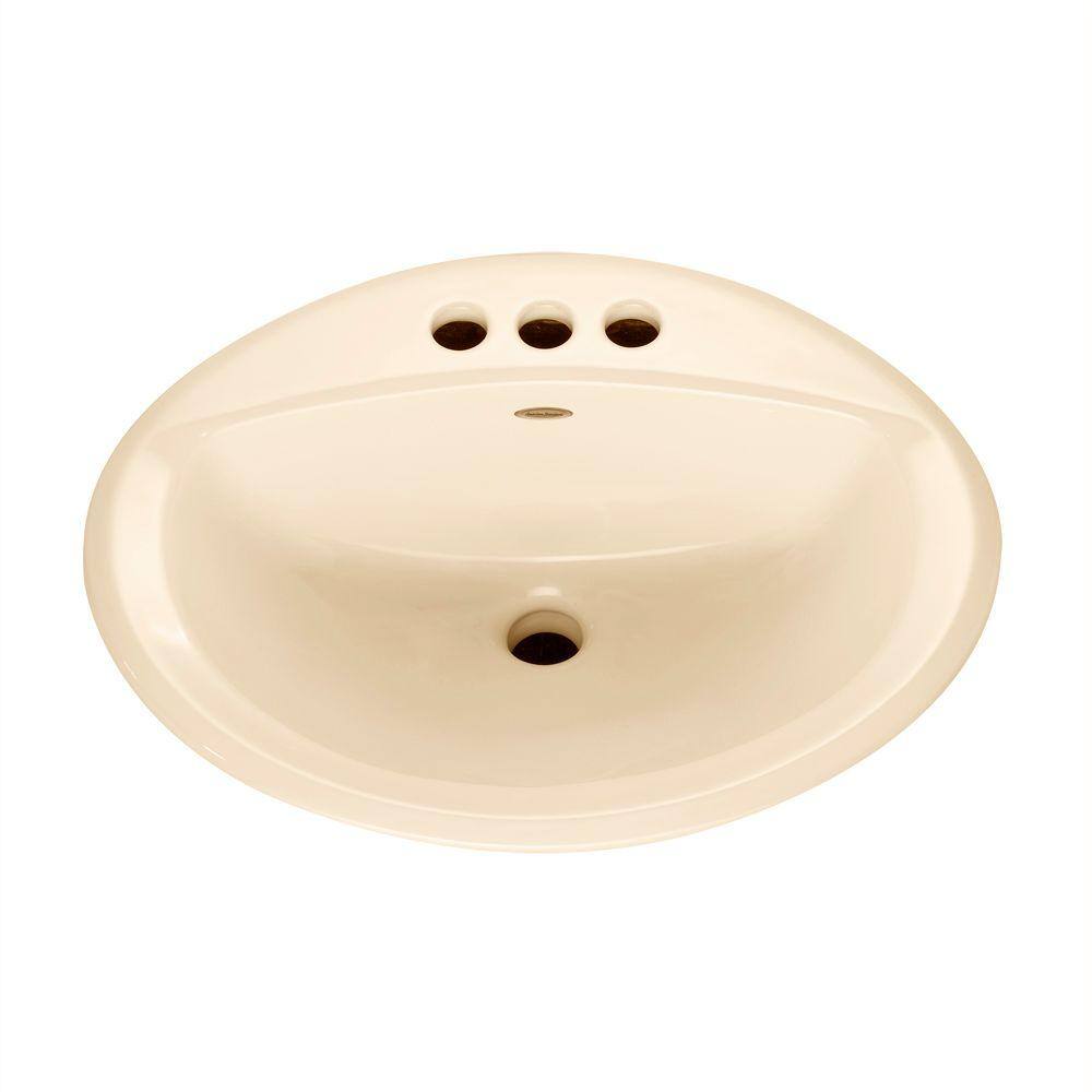 American Standard Aqualyn Self Rimming Bathroom Sink In Bone