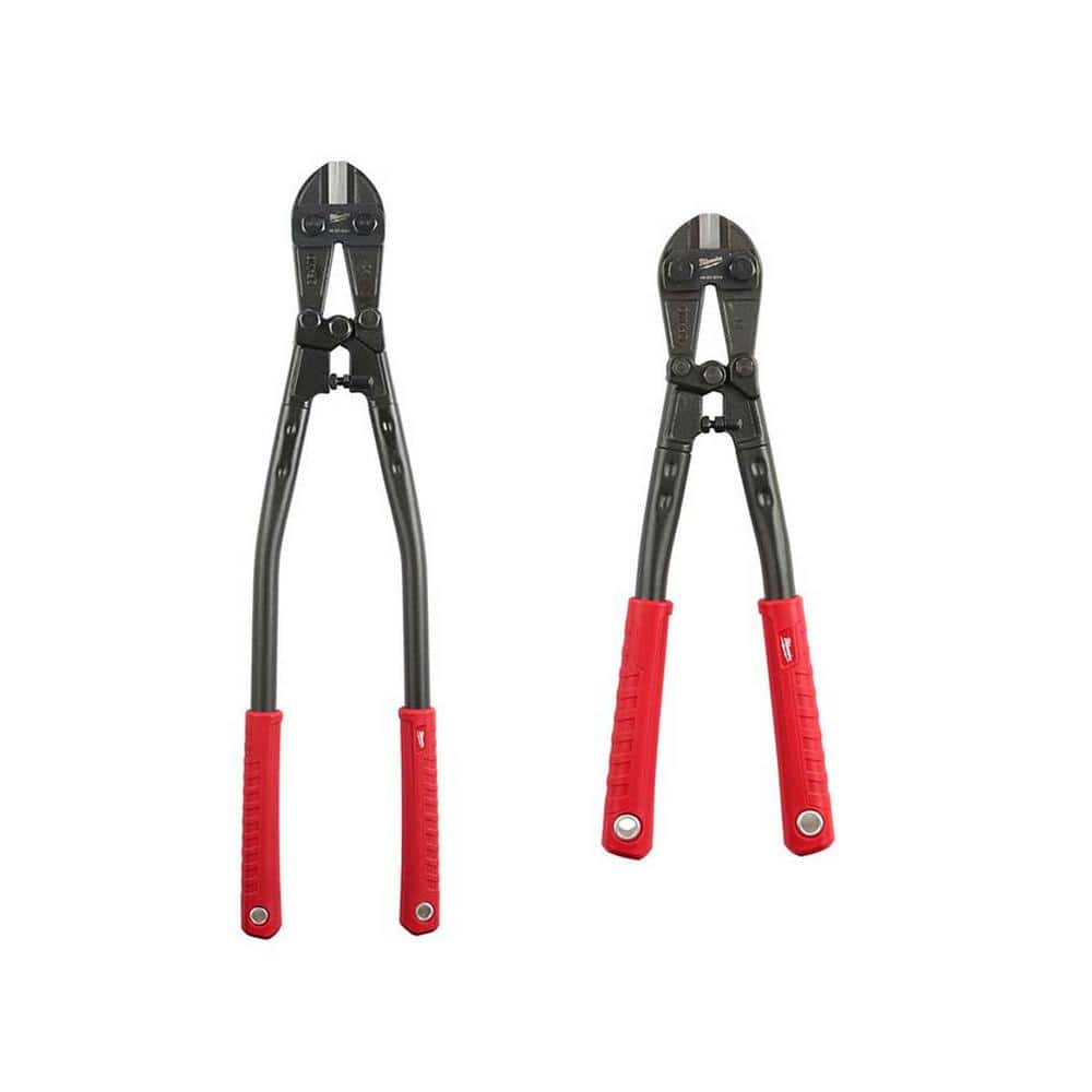 Milwaukee 24 in. Bolt Cutter With 7/16 in. Max Cut Capacity W/ 14 in. Bolt  Cutter With 5/16 in. Max Cut Capacity 48-22-4024-48-22-4014 - The Home