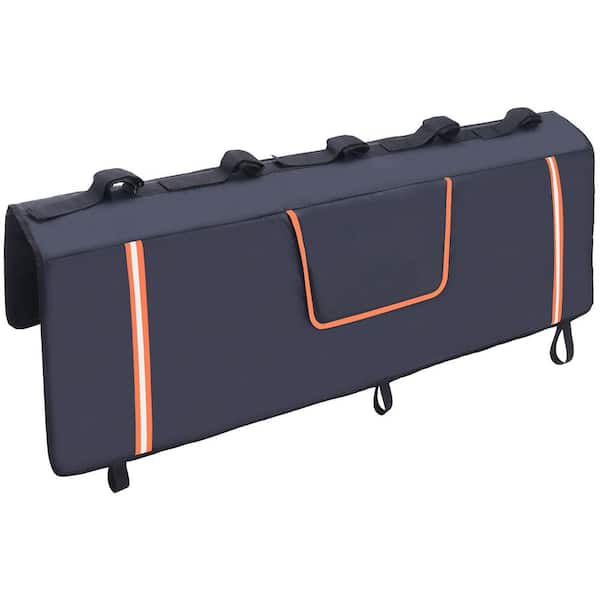 Tailgate Bike Pad, 53 in. Truck Tailgate Pad Carry 5 Mountain Bikes, Tailgate Protection Pad with Reflective Strips