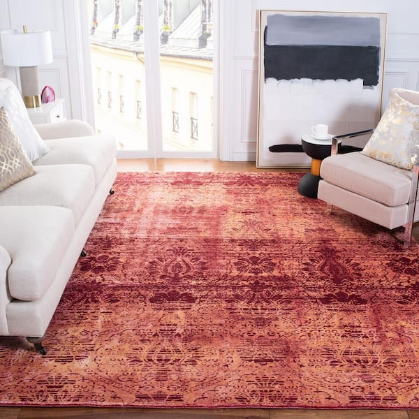 Tibetan 6 ft. x 9 ft. Rust Persian Area Rug