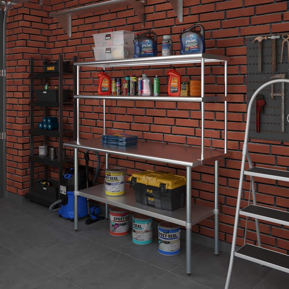 Amgood Amgood Stainless Steel Double-Tier Shelf