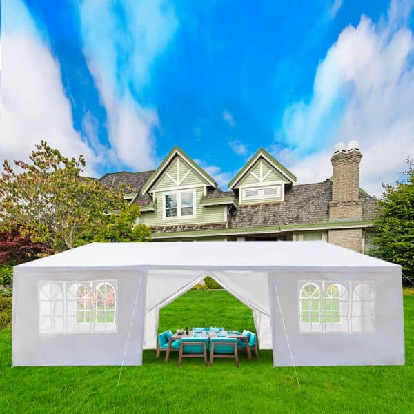 ITOPFOX 10 ft. W x 30 ft. L Outdoor Party Tent with 8