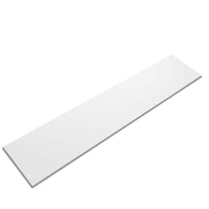 Lyon White Rectangle 5 in. x 24 in. 3 mm Stone Peel and Stick Backsplash Tile (6.56 sq. ft./8-Pack)