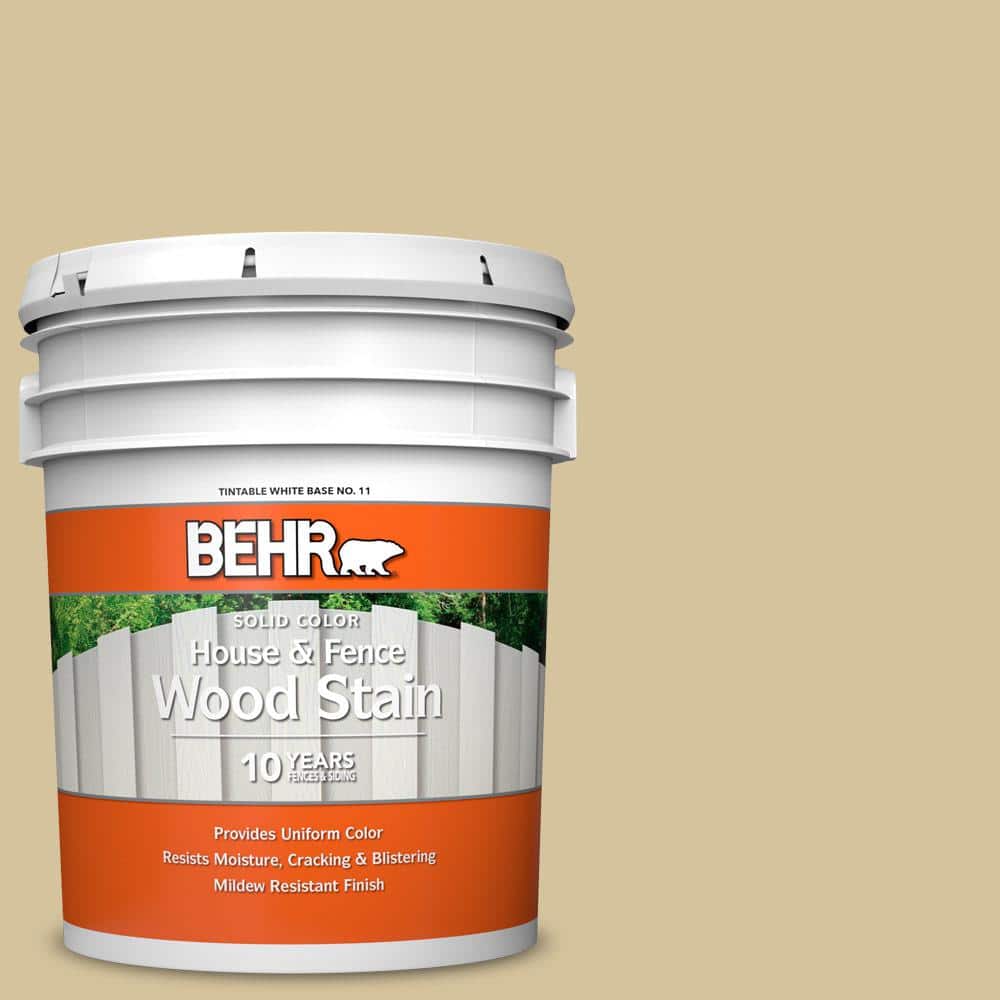 5 gal. #HDC-NT-02 White Oak Solid Color House and Fence Exterior Wood Stain