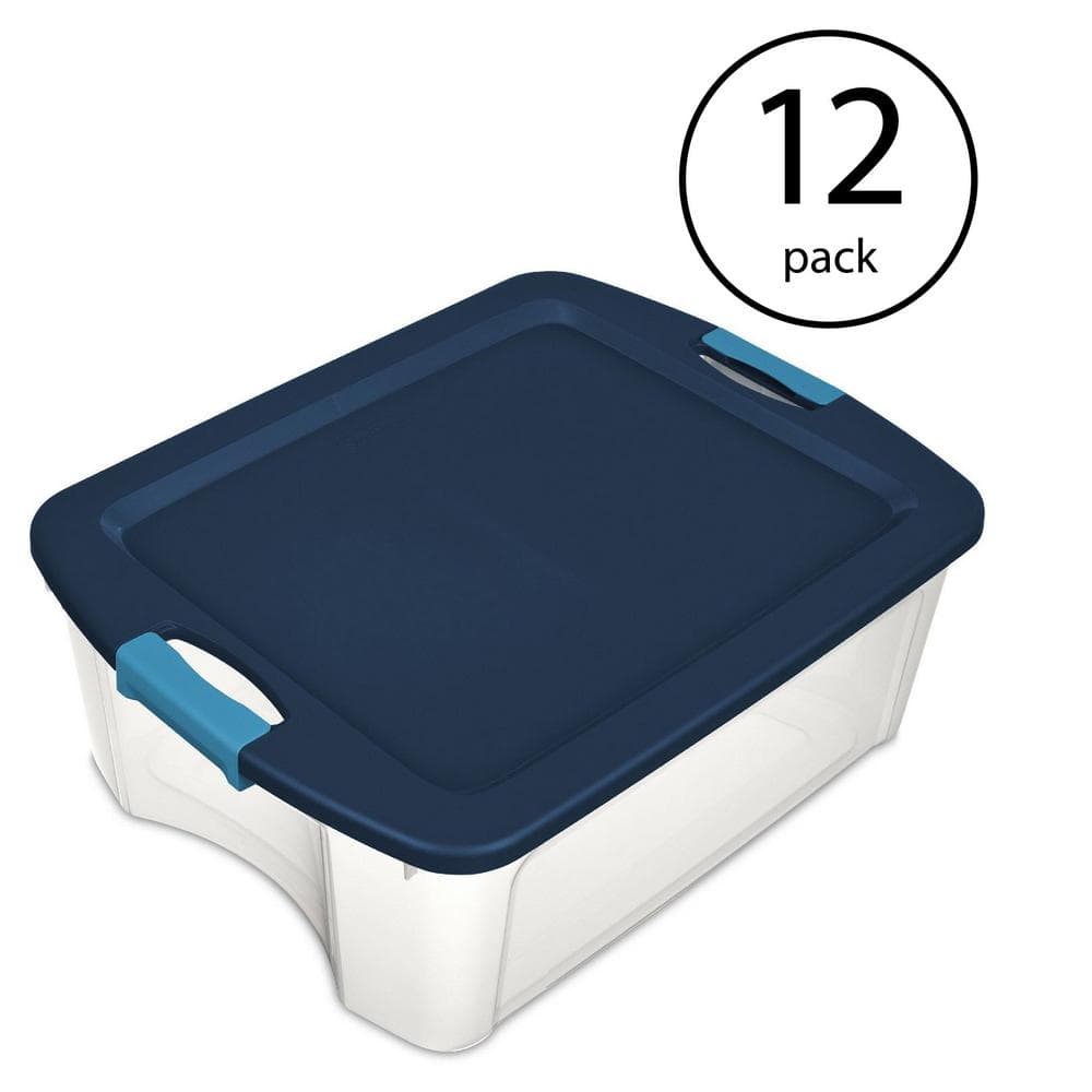 Sterilite 41 Quart Lightweight Under Bed Storage Box Container with Lid, 12  Pack, 12pk - Fred Meyer