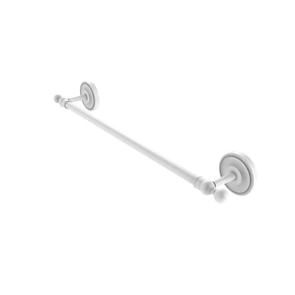 Allied Brass Regal Collection 24 in. Wall Mounted Single Towel Bar in Matte White