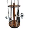 Rush Creek Creations Round Spinning 30 Fishing Rod Rack Easy Assembly  360-Degree Rotation 37-0030 - The Home Depot