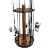 Rush Creek Creations 24 Spinning Round Fishing Rod Storage Rack with Dual Rod  Clips No Tool Assembly 38-2001 - The Home Depot