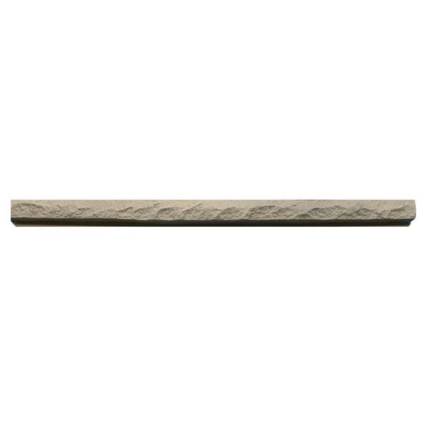 Urestone Rockface Trim #02 Medium Gray 2.5 in. x 48 in. Stone (4-Pack)