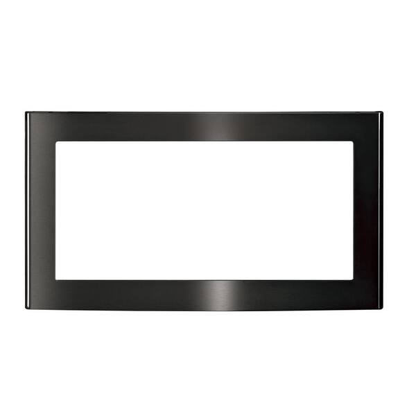 GE 30 in. BuiltIn Microwave Trim Kit in Black Stainless Steel, Fingerprint Resistant JX830BMTS