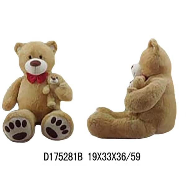Unbranded 59 in. Giant Brown Bear with Baby