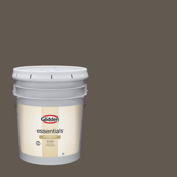Glidden Essentials 5 gal. PPG1006-7 Metropolis Flat Exterior Paint