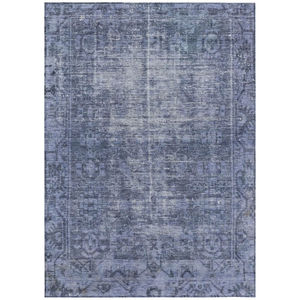 Chantille Machine Washable Indoor/Outdoor Abstract ACN1228 Navy 8 ft. x 10 ft. Area Rug price history on PriceWatchPro