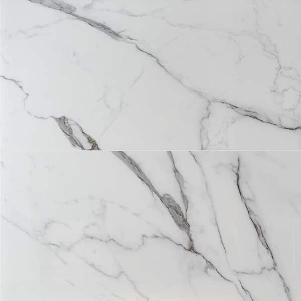 Ivy Hill Tile Saroshi Statuario Valley 23.62 in. x 47.24 in. Polished Porcelain Floor and Wall Tile (15.5 sq. ft./Case)