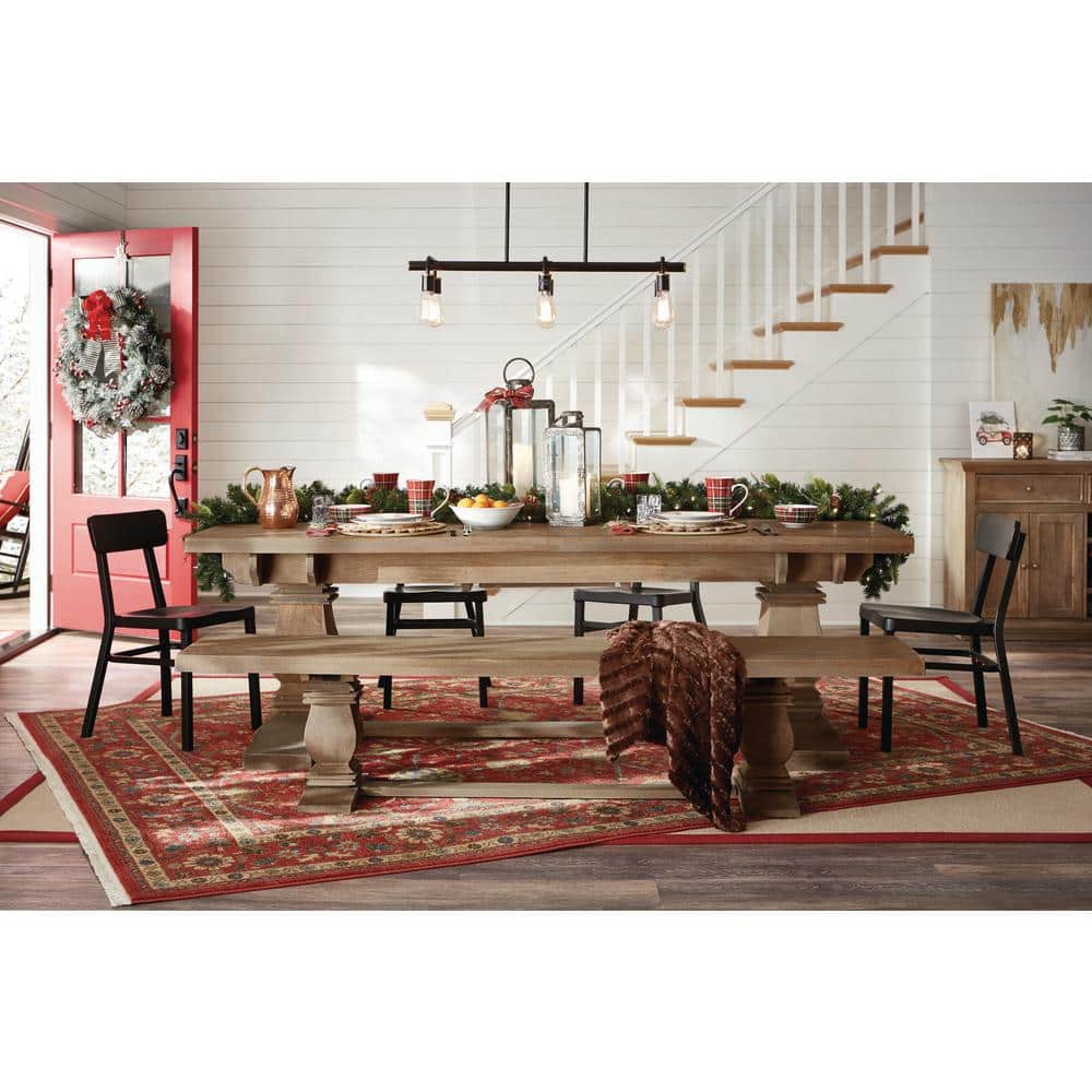 Bronze Mini 6-Light Linear Chandelier