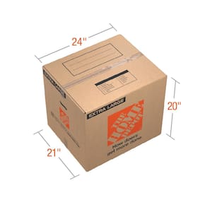 24 in. L x 20 in. W x 21 in. D Extra-Large Moving Box with Handles (30-Pack)