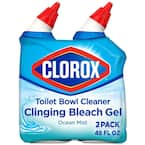 24 oz. Ocean Mist Toilet Bowl Cleaner Clinging Bleach Gel (2-Pack)